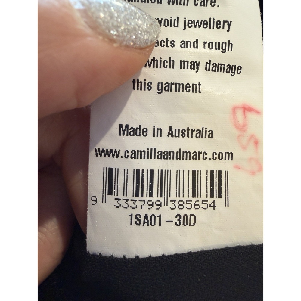 Camilla And Marc Places Dress Black Plisse Pleated Drape Halter Gown NWT 4 $1k - Picture 10 of 16